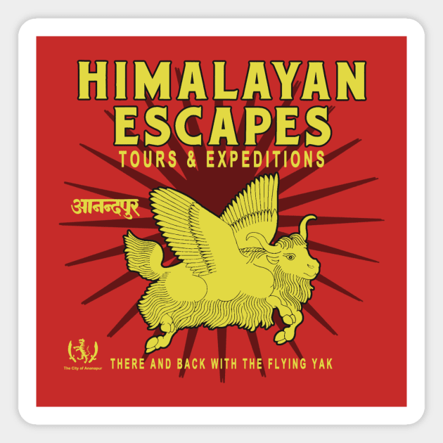 Himalayan Escapes Magnet by Mouse Magic with John and Joie